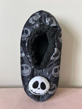 Disney Nightmare Before Christmas Jack Skellington Slipper Socks M/L NWT